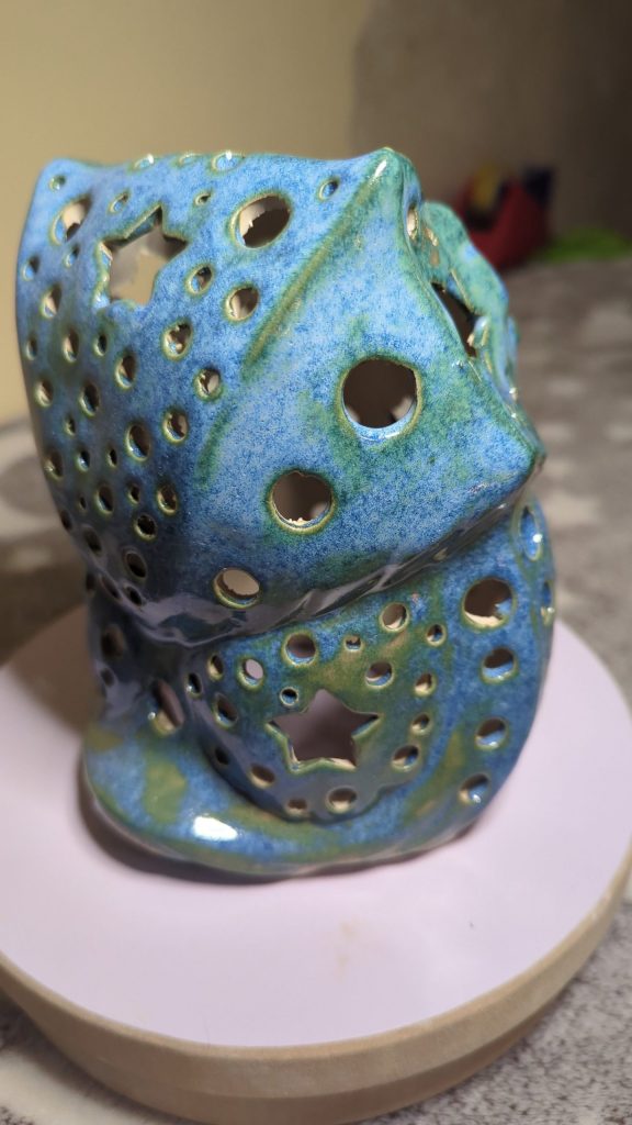 Eule Windlicht – Bild 3