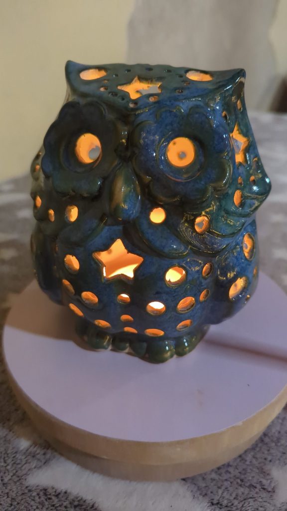 Eule Windlicht – Bild 4